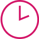 Pink Right time icon