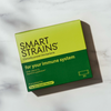 SMART STRAINS for your immune system against marble background