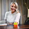 Dr Megan Rossi offering a pack of SMART STRAINS for fussy babies to you