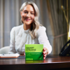 Dr Megan Rossi offering a pack of SMART STRAINS for your immune system to you